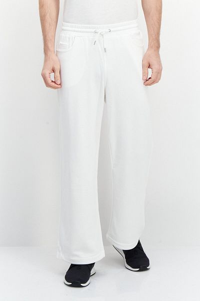 Esprit Men Regular Fit Solid Sweatpants, White