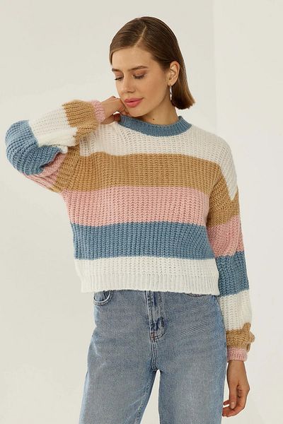 Hiccup Pulover din tricotaj cu dungi Relaxed Fit