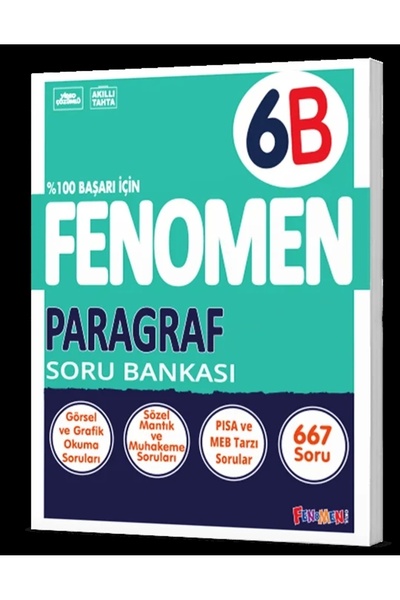 Fenomen Yayıncılık FENOMEN YAYINLARI 6 Paragraf B Soru Bankası