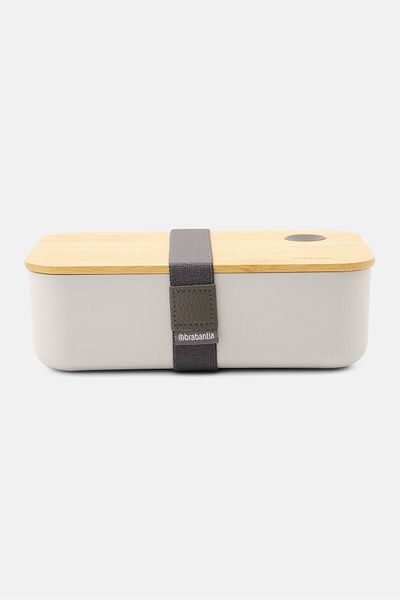Brabantia Kids Boy Lunch Box With Bamboo Lid, Grey