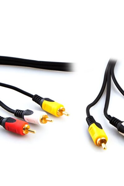 Genel Markalar S-link Sl-rca10 3rca To 3rca 10m Gold Kablo