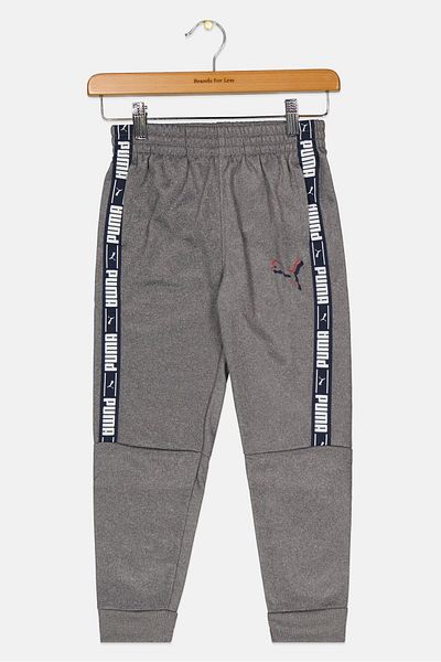 Puma Toddlers Boy Brand Logo Jogger Pants, Grey Combo