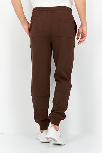 Esprit x Rest and Recreation Men Drawstring Embroidered Logo Jogger Pants, Brown