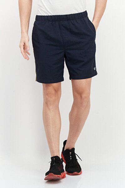 Perry Ellis Men Drawstring Brand Logo Shorts, Navy