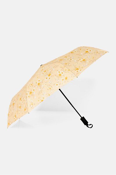 Aerosoles Classic Floral Printed Umbrella, Orange