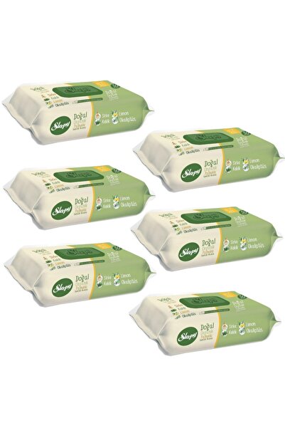 Sleepy Doğal Organik Pamuklu Temizlik Havlusu 50 Yaprak 6 Lı Paket