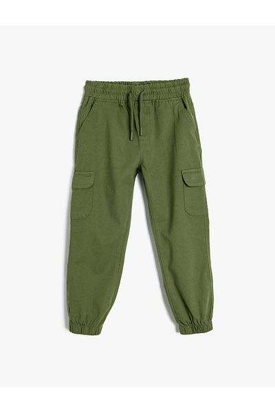 Koton Cotton Cargo Jogger nadrág - zsebek és derékkötők