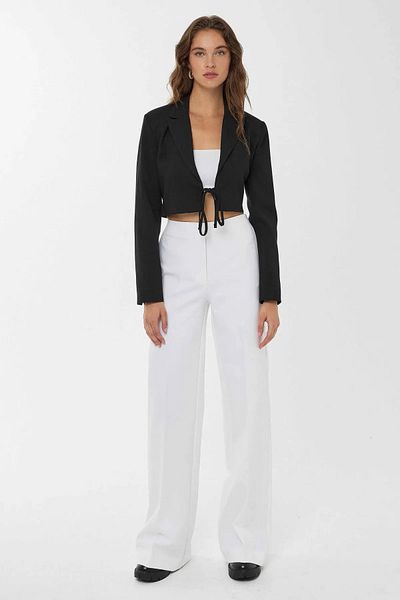 Hiccup Crop Blazer - Λεπτομέρεια με δέσιμο