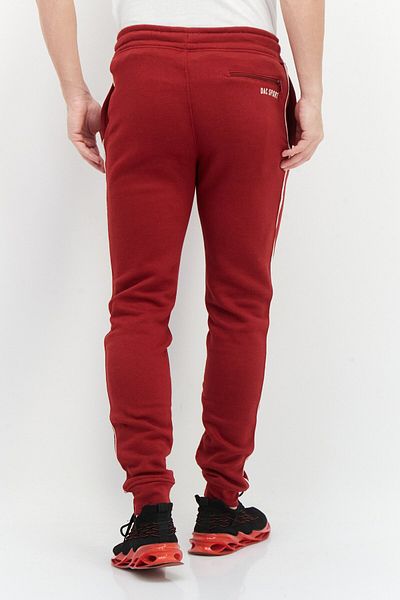Duck and Cover Men Drawstring Brand Logo Sweatpants, Red