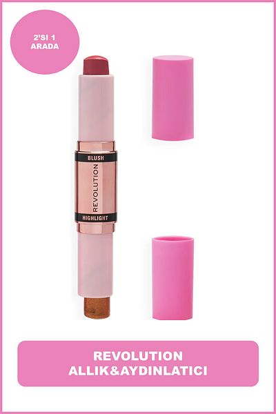 Revolution Blush & Lighting Stick Flushing Pink