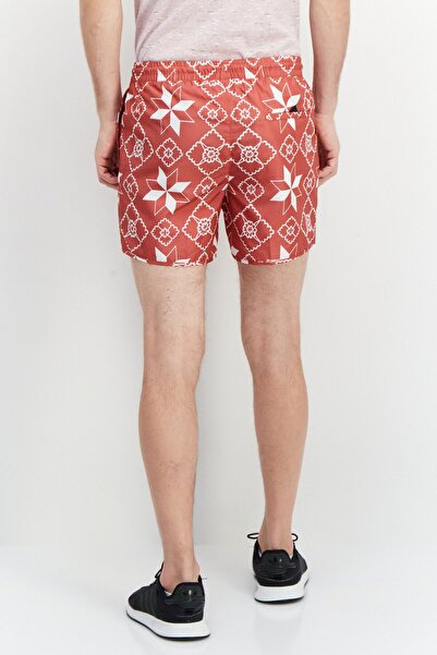 Perry Ellis Men Allover Print Basic Shorts, Red