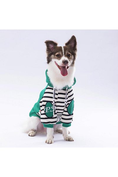 Pawstar Green Lucky Club Dog Hoodie Dog Sweat Dog Outfit Cat Outfit