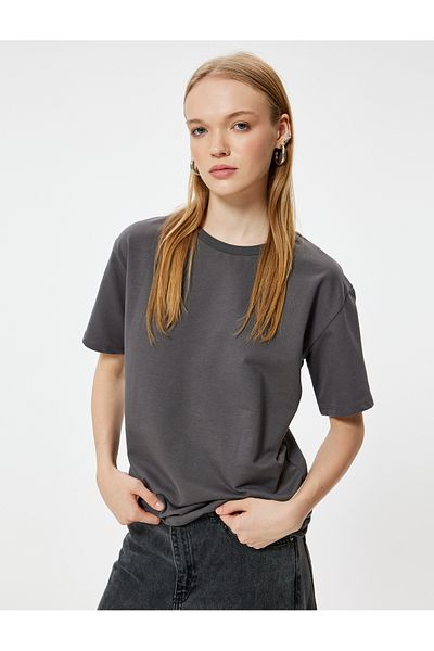 Koton Crew Neck Basic Cotton Short Sleeve T-Shirt