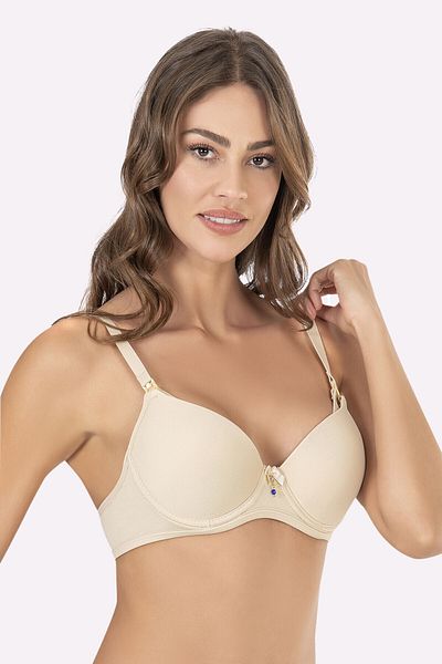 Cooqpoo Σουτιέν θηλασμού με κάλυψη - Μέγεθος 75-80-85-90-95, Χρώμα δέρματος