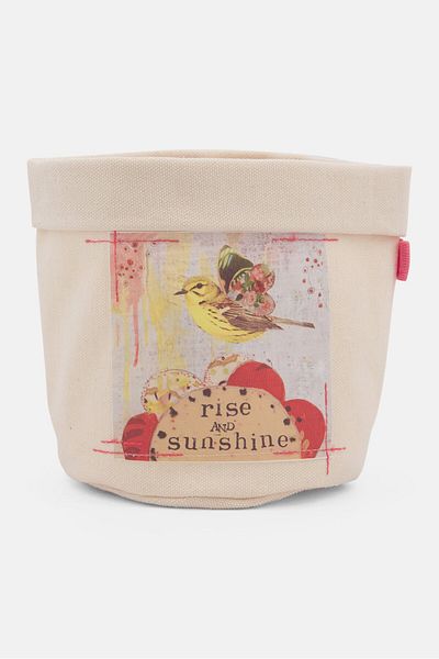 Demdaco Rise And Sunshine Planter Bag, Beige