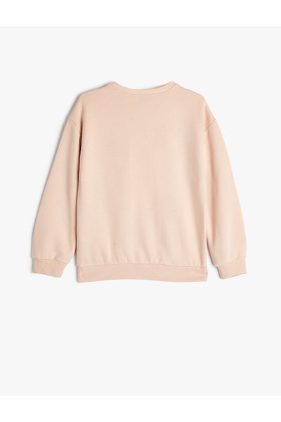Koton Dog Printed Crew Neck Long Sleeve Sweatshirt