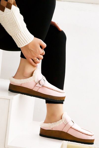 ShoeTek Zaria Women's Slippers Furry Powder Suede