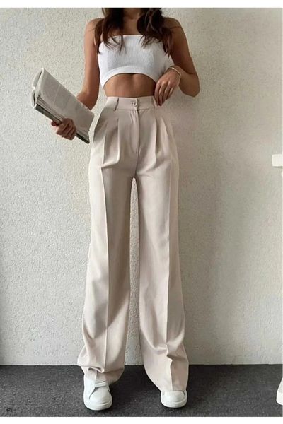 IŞILDA FASHION Термоштани Палаццо з високою талією