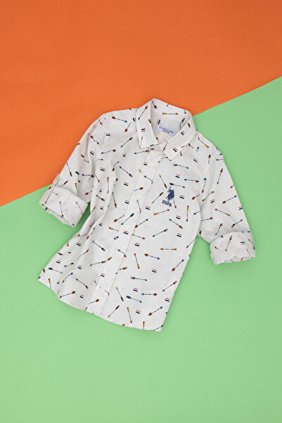 U.S. Polo Assn. Boy's Stone Long Sleeve Shirt 50280337 -Vr049