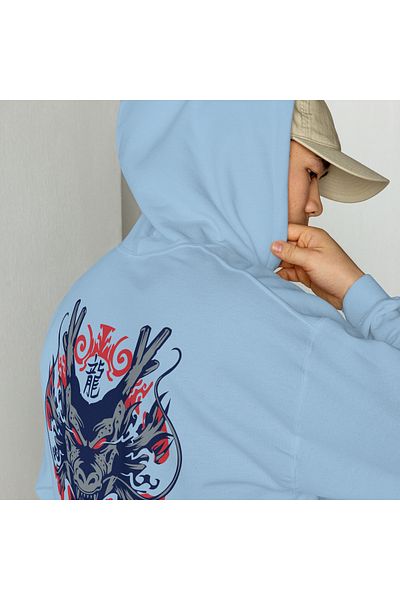 Moda Glo Hanorac unisex Shenglong Dragon Ball z cu glugă imprimată