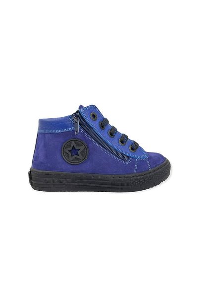 Nubebe Cizme de modă Saks Blue - cu șireturi și fermoar