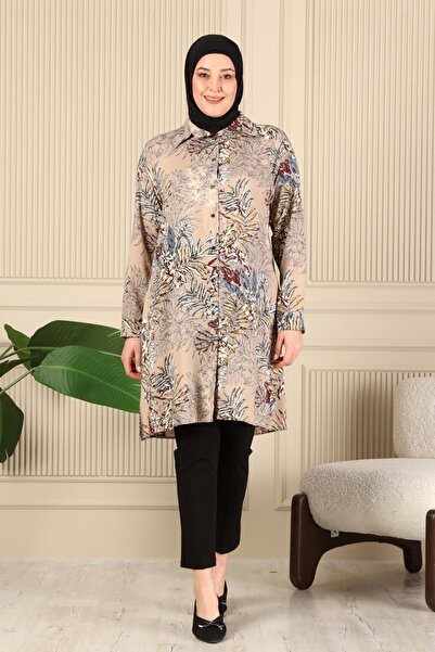 Ferace Women's Hijab Plus Size Long Shirt Tunic