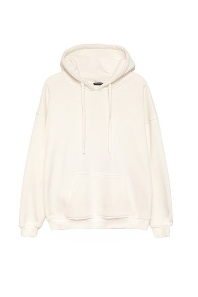 Quzu 23K17669 Hooded Kangaroo Pocket Sweatshirt