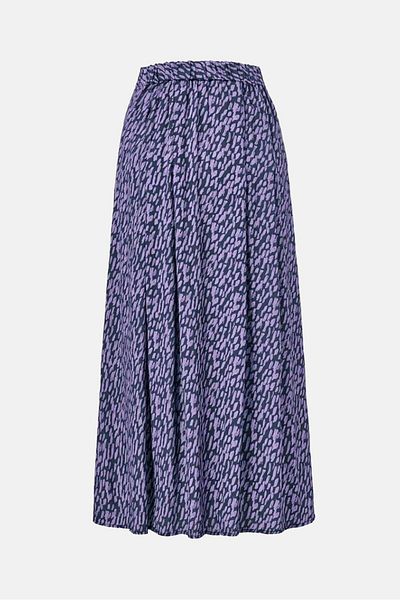 Tchibo Women Allover Printed Maxi Skirt, Purple