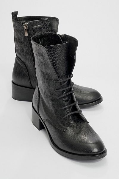LuviShoes 1190 Μαύρες Δερμάτινες Γυναικείες Μπότες