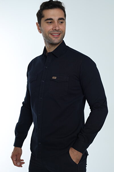 Cordial Чоловіча сезонна сорочка з двома кишенями, 100% бавовна