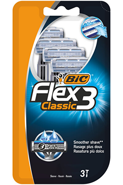 Bic Flex 3 Tıraş Bıçağı 3'lü Blister (3 BIÇAK)