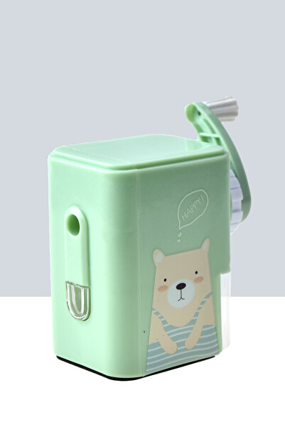 Kids Like Masaüstü Kollu Kalemtraş Figürlü Yeşil Renk