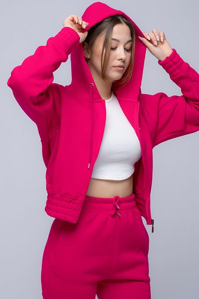 FEEL STYLE Σετ φόρμας βαμβακερής στάμπας με λευκό σχέδιο στην πλάτη - 3 κλωστές χοντρό ύφασμα