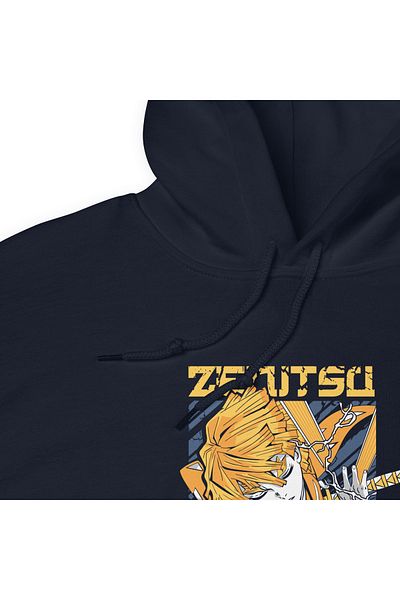 Moda Glo Унисекс суитшърт с качулка и щампа Zenutsu