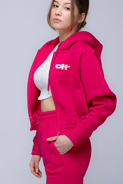 SELF CONTROL Βαμβακερό ύφασμα με 3 κλωστές - Σετ φόρμας με στάμπα σε λευκή πλάτη