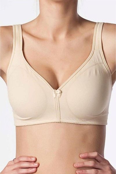 Cooqpoo Μέγεθος 75-95 Διπλό Σουτιέν Micro Gather - Χρώμα δέρματος