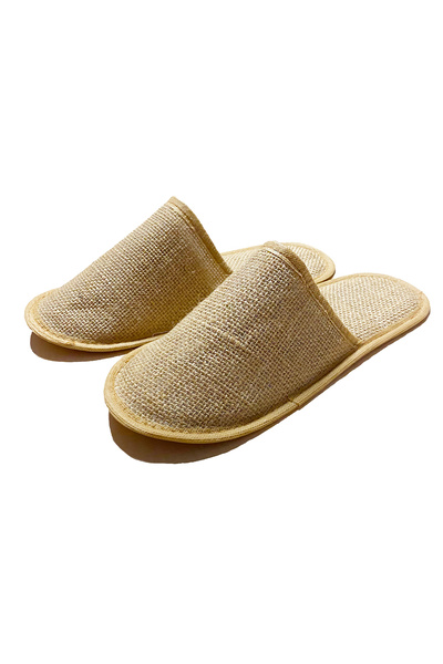 Chochili Φυσικές Παντόφλες Ξενοδοχείου (10PAIRS) Ύφασμα γιούτας