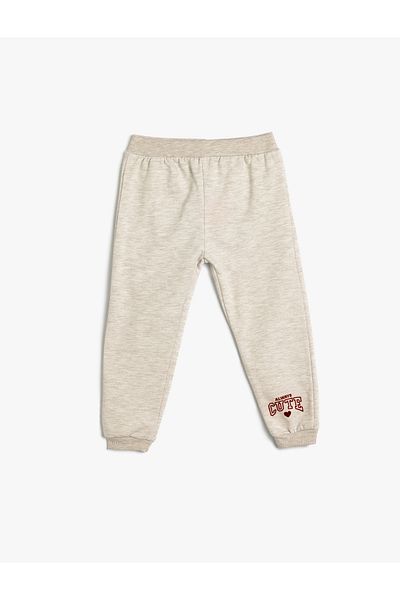 Koton Jogger Sweat kalhoty – zvýšený potisk a elastický pas