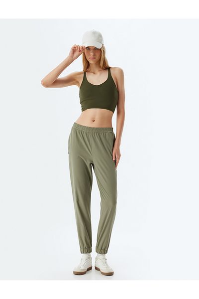 Koton Άνετο Parachute Fabric Jogger Sweatpants - Ελαστική μέση και λεπτομέρεια τσέπης
