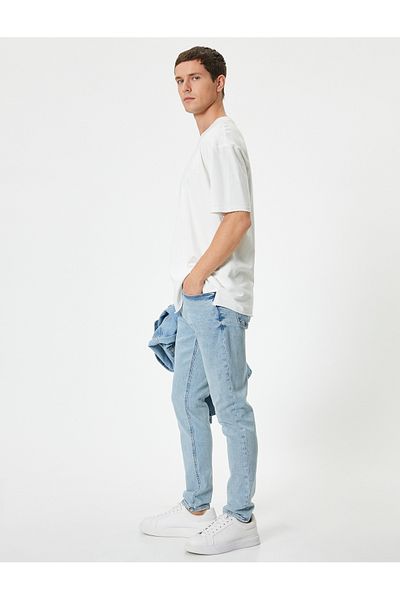 Koton Skinny-Fit-Jeans mit geknöpfter Standard-Taille