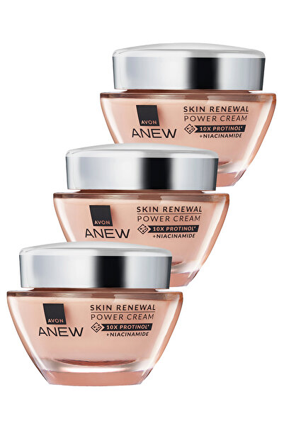 AVON Anew Skin Renewal Power Krem 50 Ml. Üçlü Set