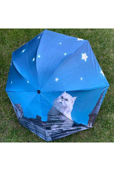 The Lavinia Kedi ve Yıldızlar Yarasa Model MANUEL Şemsiye