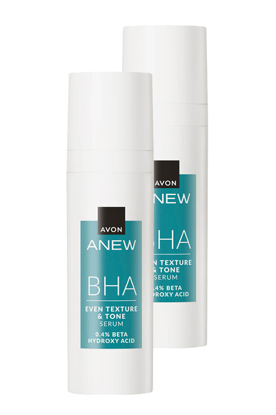 AVON مصل Anew BHA Even Tone & Texture لتصحيح لون البشرة 30 مل. مجموعة من اثنين