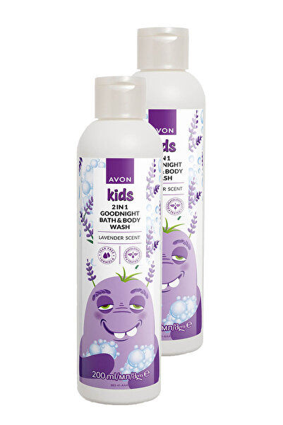 AVON Kids 2 si 1 Arada Çocuklar İçin Lavanta Kokulu Banyo ve Vücut Yıkama 200...