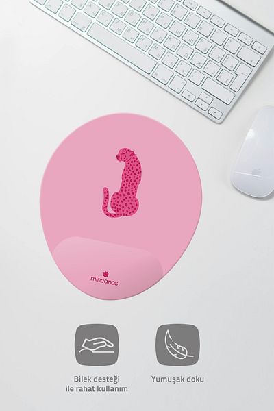 Mincanas Colorful Wrist Supported Oval Mouse Pad Mouse Pad