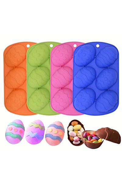 Şenhomee SİLİKON ÇİKOLATA KALIBI PASKALYA YUMURTASI PİNYATA SABUN KEK KALIBI ...