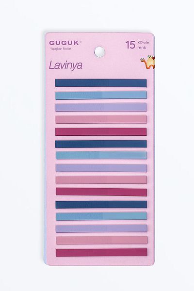 GUGUK Lavinya 15 Color Transparent Pet Index - Post-It Sticky Note