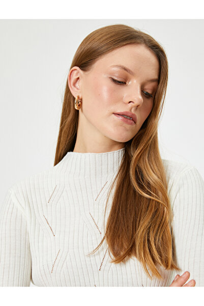 Koton Pulover ajurat cu mânecă lungă