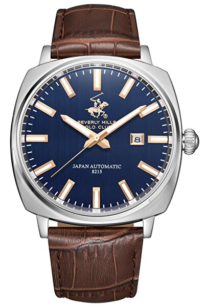 Beverly Hills Polo Club ساعة بيفرلي هيلز بولو كلوب للرجال أوتوماتيكية بمينا زرقاء - BP3687X.392