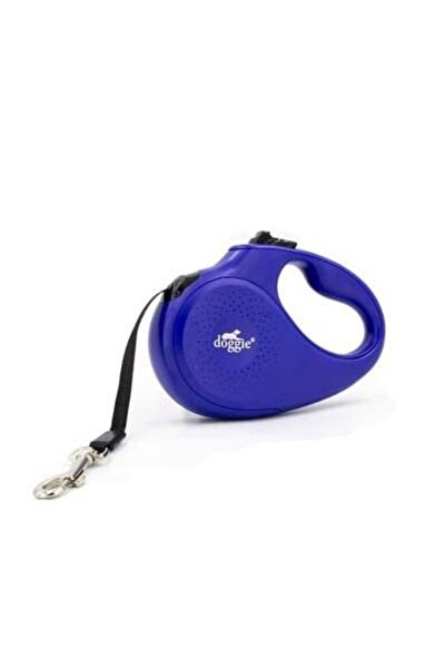 Doggie Master Otomatik Köpek Uzatma Tasması Medium Royal Mavi 25 Kg 5 Mt - Pe...